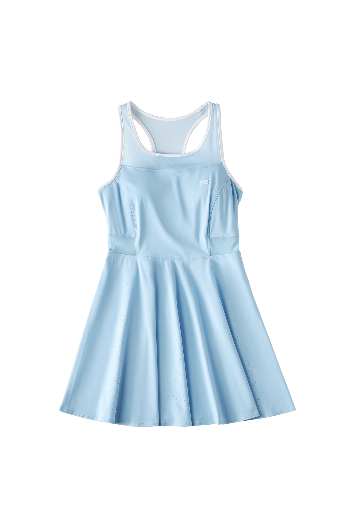Racer Flare Dress in blue