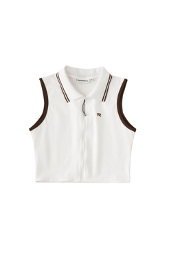 Serve Zip Crop Polo