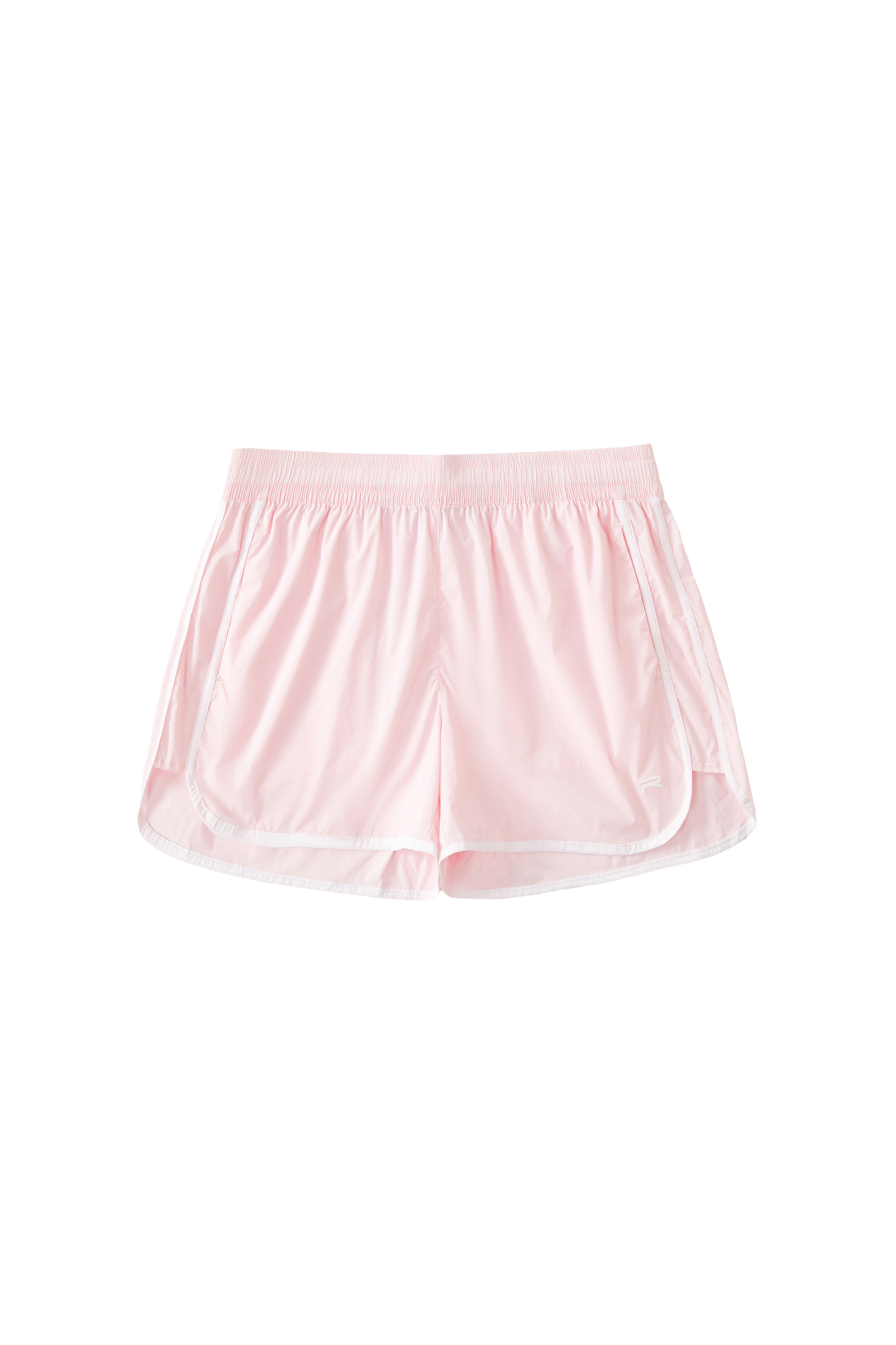 back of Ramsports Flow Panel Split-Hem Short in pink