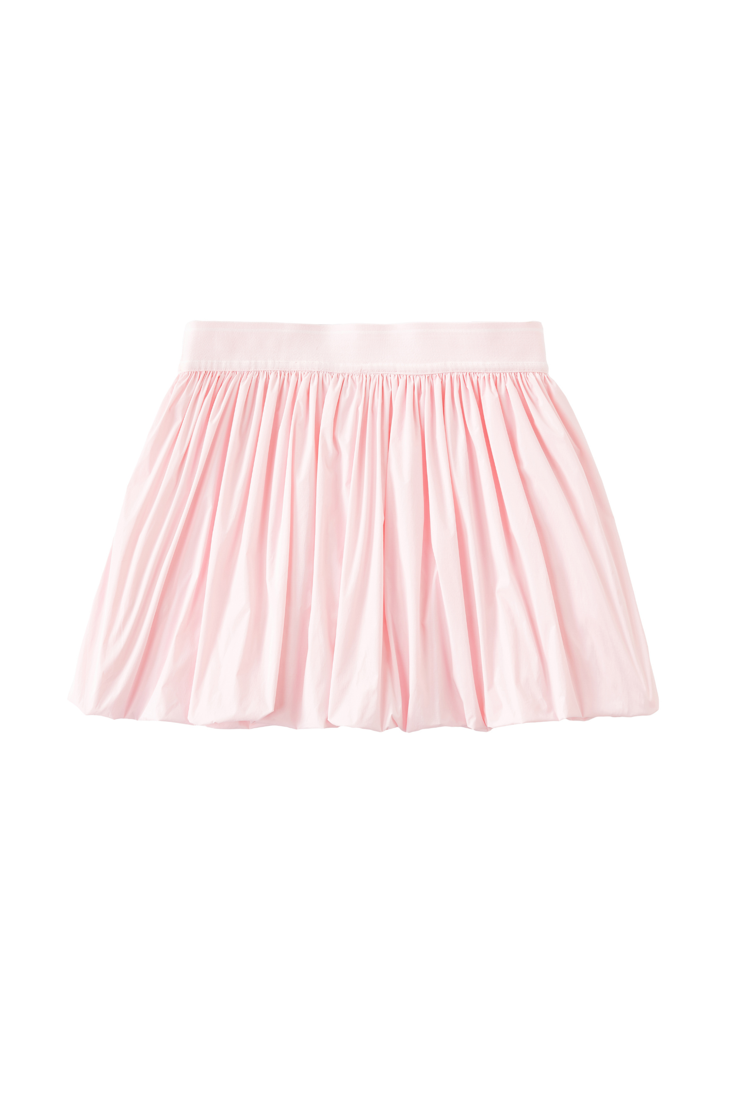 back view of the ramsports court flow bubble skirt in pink
