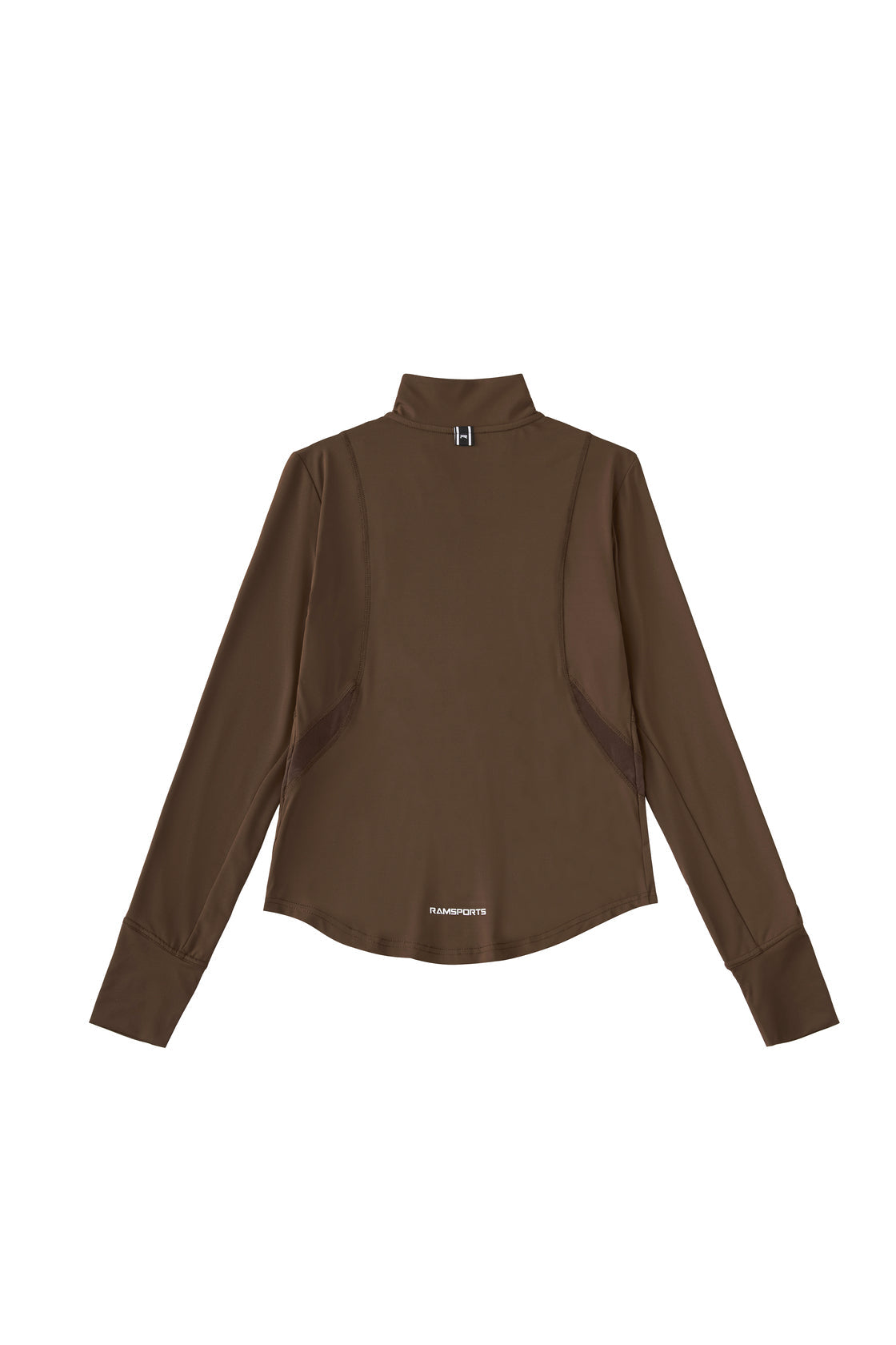 back view of the Ramsports Court Sculpt Full-Zip Jacket in brown