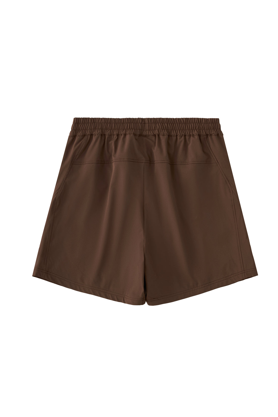 Back view of ramsports MatchDay Core Short in brown