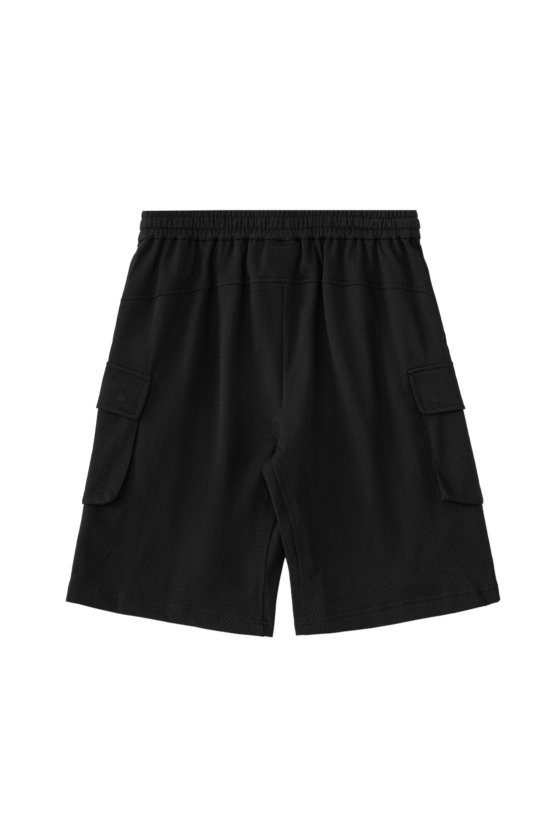 Back view of Ramsports Court Cargo Utility Short in black